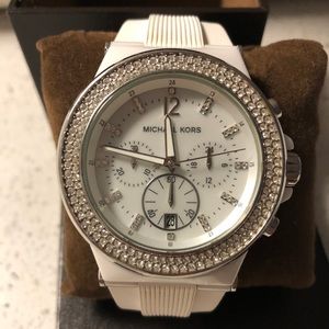 MK Authentic White Watch